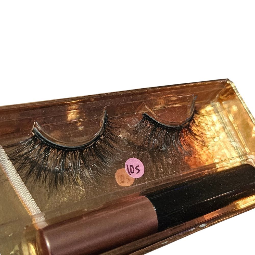 Magnetic Lashes - Storage Box, Set Of Lashes, and Magnetic Liner - Style #105